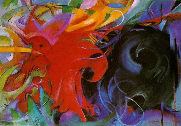 Fighting Forms by Franz Marc