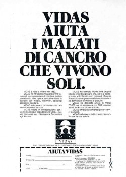 Vidas aiuta i malati di cancro che vivono soli