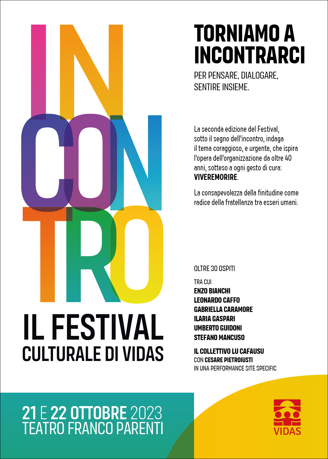 Torna il festival culturale di VIDAS. Leggi il programma