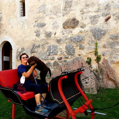 Grazia con il suo cane